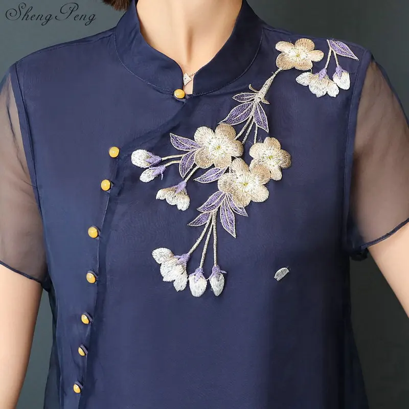 Женское длинное платье Qipao китайские традиционные платья размера плюс винтажное