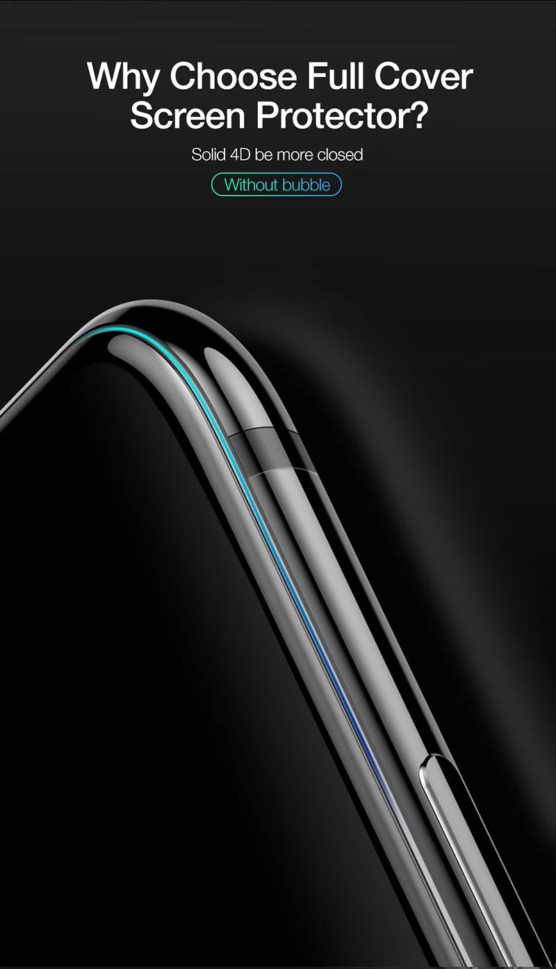 Защитное стекло CAFELE с полным покрытием для iPhone X XS Max XR 4D, закаленное стекло для iPhone XR XS, защитное стекло с защитой от синего света, светильник