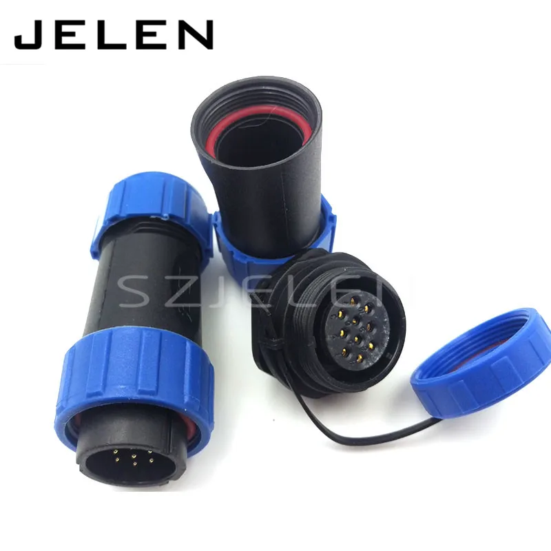 SP2110 10 контактный кабельный разъем водонепроницаемый и розетка led питания IP68|connector