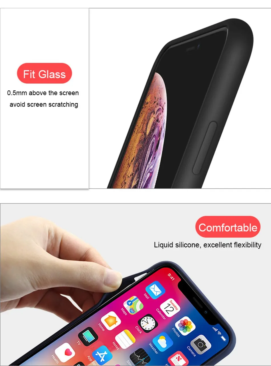 WOW Чехол жидкий силиконовый чехол для телефона для iPhone Xr iPhone Xs Max гелевая Резиновая Защитная задняя крышка для iPhone X 10 Coque