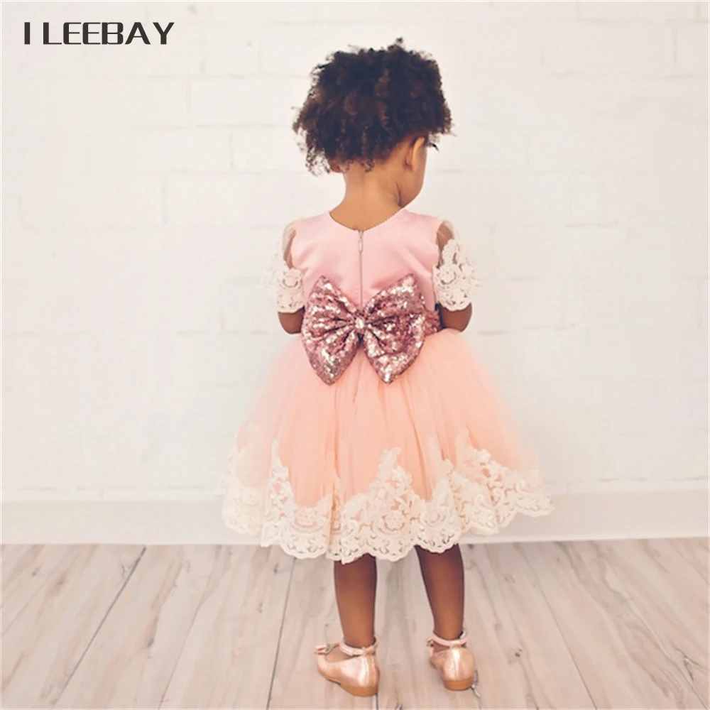 

2018 Girls Princess Dress Baby Girls Birthday Party Gown Wedding Dress for Girls Kids Children Toddler Vestido Infantil