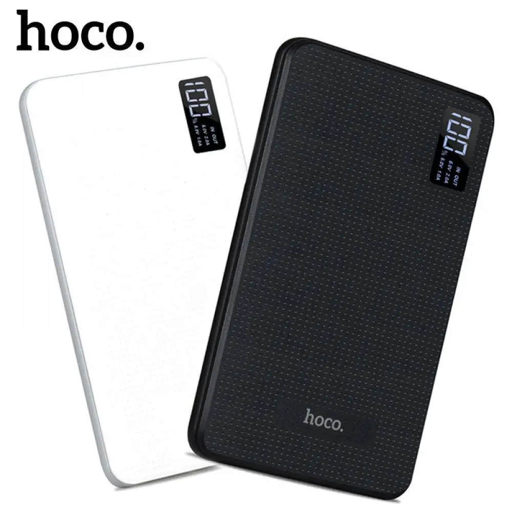 HOCO внешний аккумулятор 30000mAh 3USB мобильный зарядное устройство Поддержка ЖК