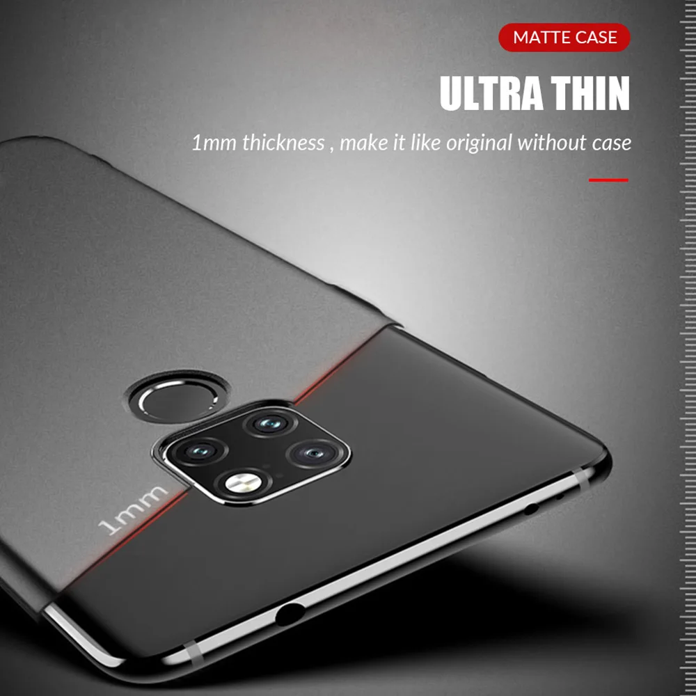 Тонкий чехол для телефона Huawei Mate 20 10 Lite гладкие матовые жесткие чехлы из