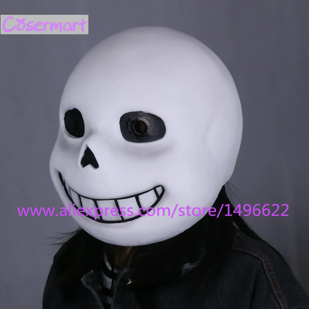 Горячие игры Undertale маска жесткий латекс Косплэй шлем Санса для наращивания на всю