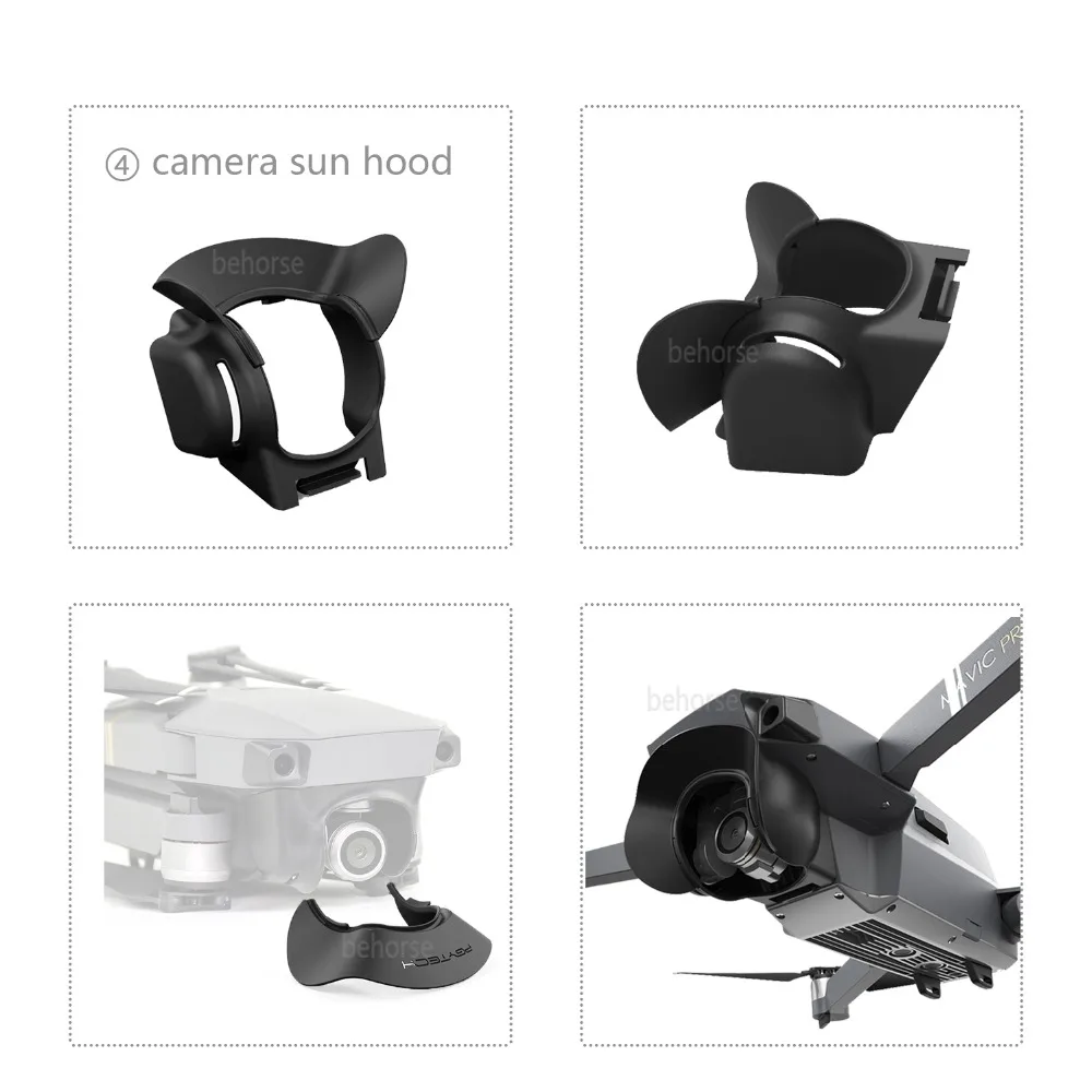 9 вариантов PGYTECH DJI Mavic Pro Аксессуары контроллер держатель планшета Пропеллер Защитный ремень крышка светодиодный светильник шасси