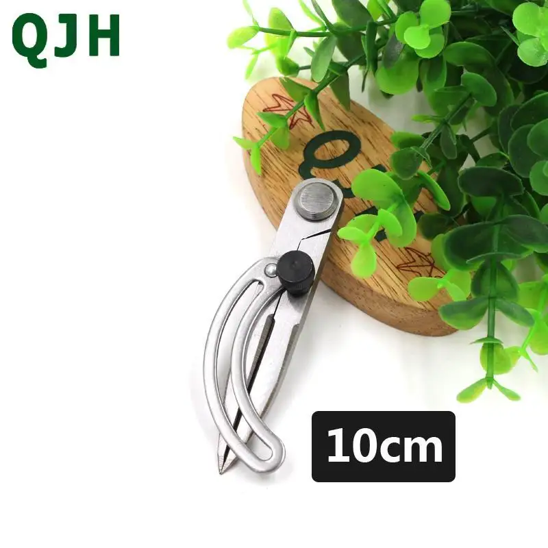 10cm 1 шт., прочный Регулируемый разделитель, колесо, компас, кожа, стежка, отверстие, измерение расстояния, кожаный разделитель, инструмент - Цвет: 10cm