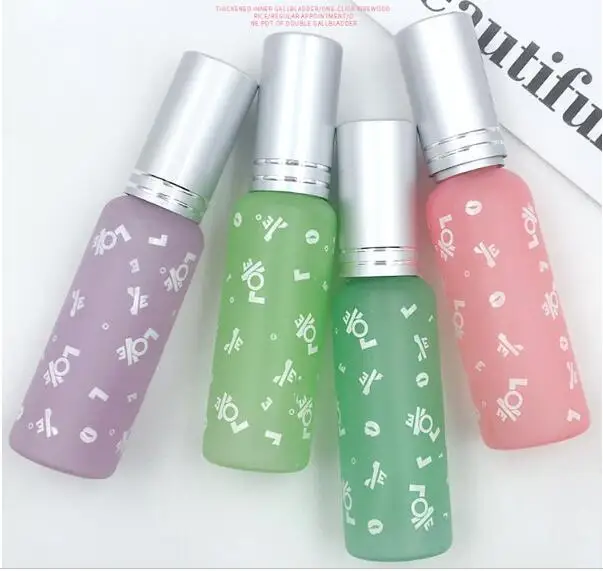 

15 мл матовая печатная цветная стеклянная спрей пустая бутылка для парфюма 100 шт./лот