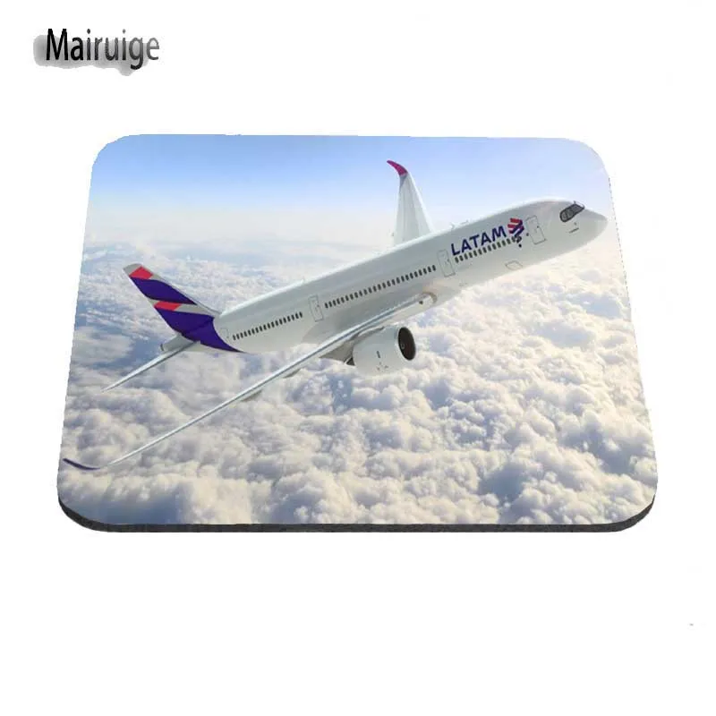Mairuige Airbus A350 плоский коврик для мыши Коврик для мыши радиационный Нескользящий Резиновый коврик контроль скорости оптический ноутбук большой коврик для мыши - Цвет: 250mmx290mmx2mm