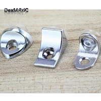 20pcs stainless steel corner bracket fittings corner angle l breakets connector cabinets partitions brackets for wooden shelves
