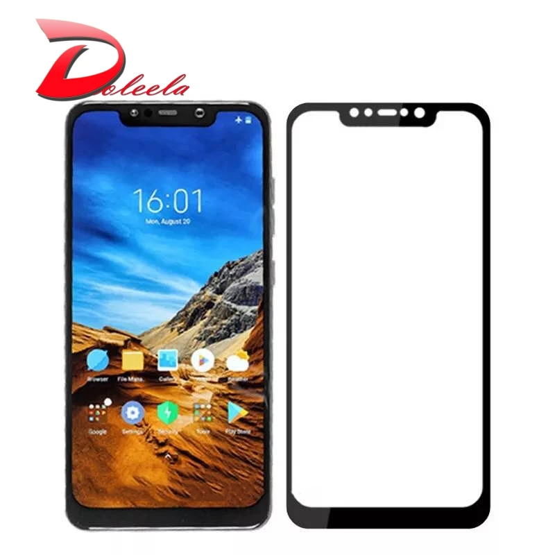 10 шт./лот полный Экран закаленное Стекло пленка для Xiaomi Pocophone F1 Поко 9 H протектор