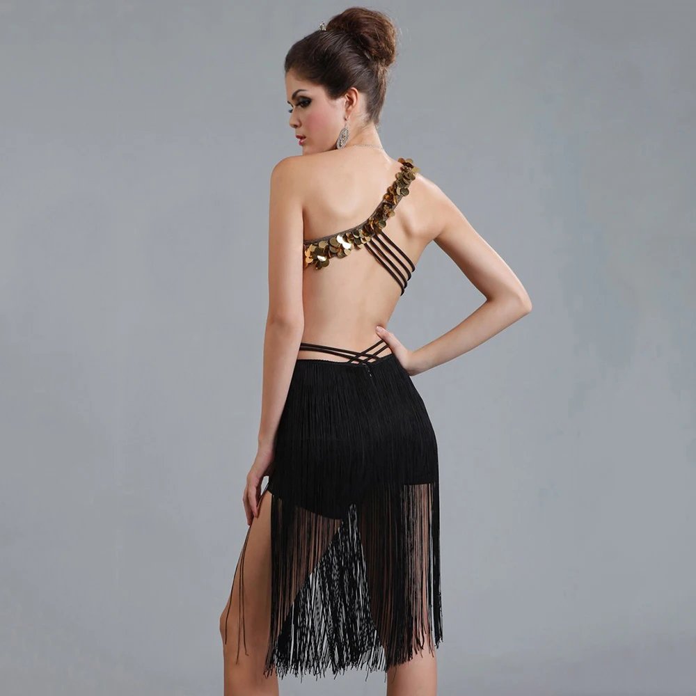 Сексуальное женское платье для латинских танцев 1 предмет модели с открытой