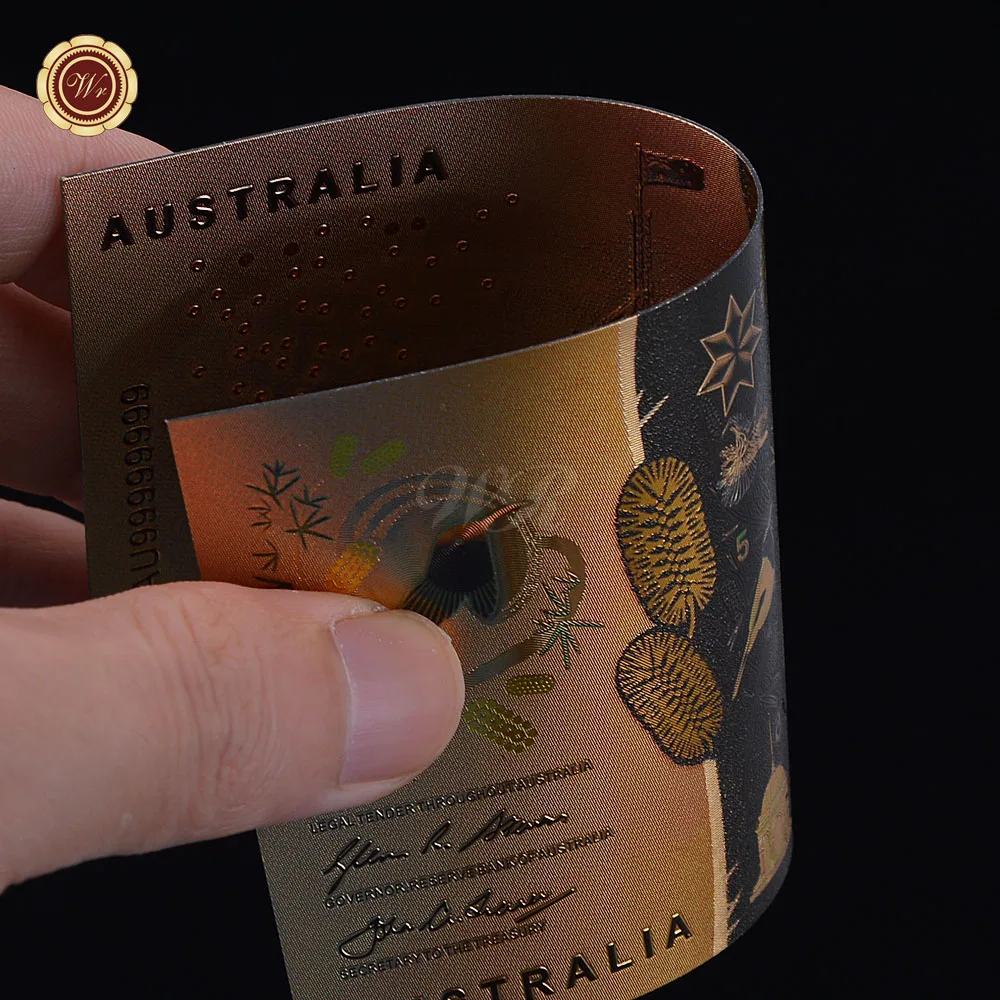 WR 2016 новинка AUD Золотая Note цветная австралийская металлическая фольга для