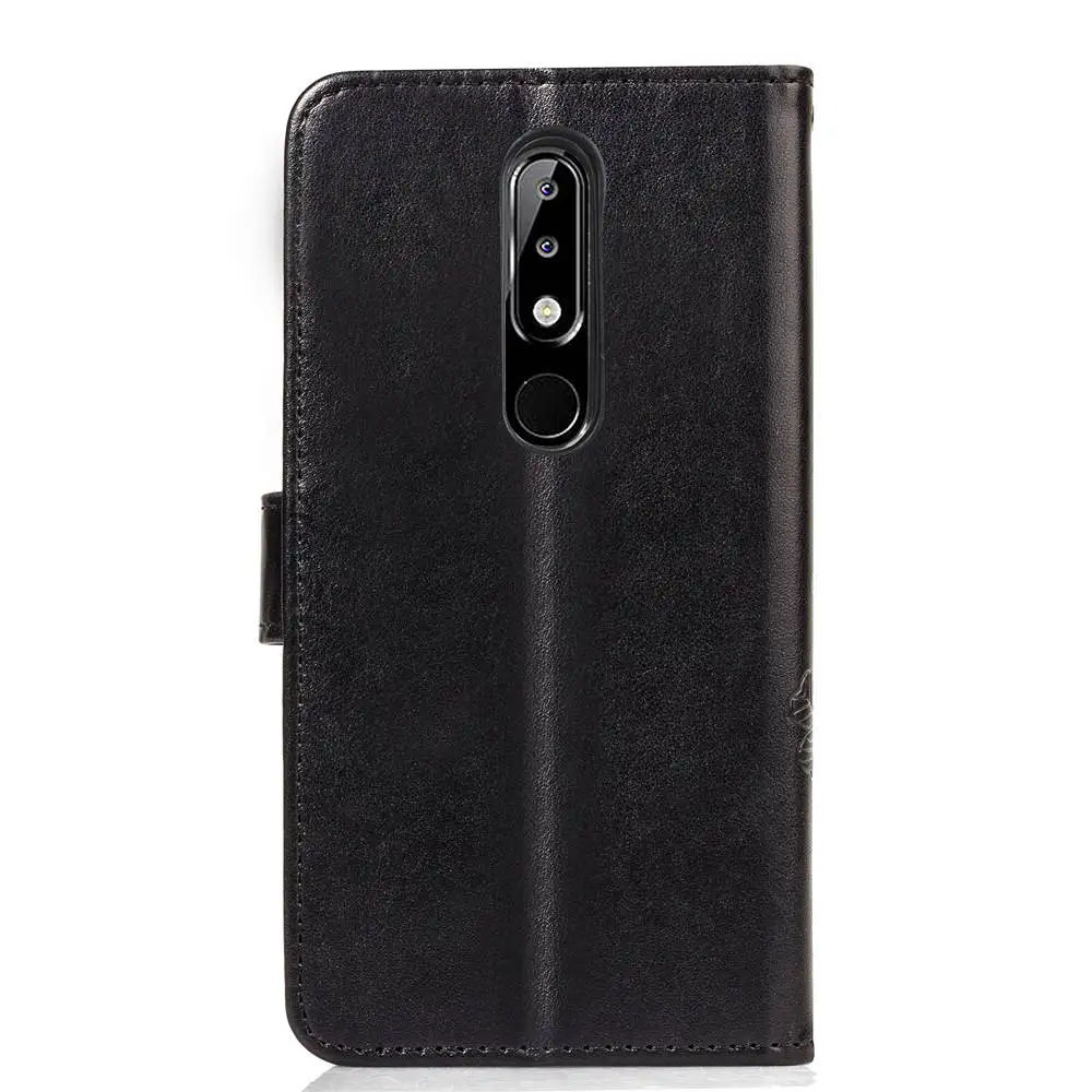 Роскошный чехол-книжка из искусственной кожи для Nokia X5 чехол телефона с магнитным