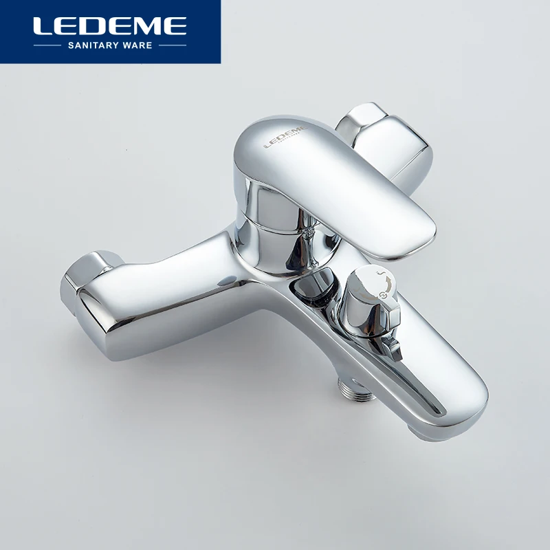LEDEME Смеситель для ванны с коротким изливом. латунь Цвет: хром L3251|bath shower faucet|faucet