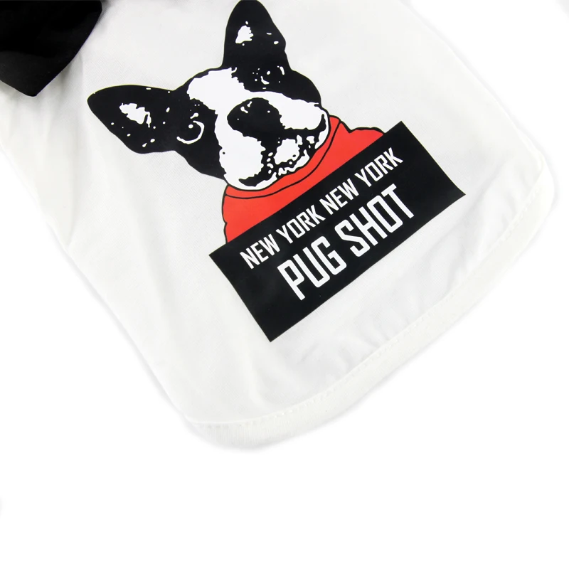 DRESSPET Pet Рубашка с рисунком Собаки Французский бульдог летняя одежда 2019 новых