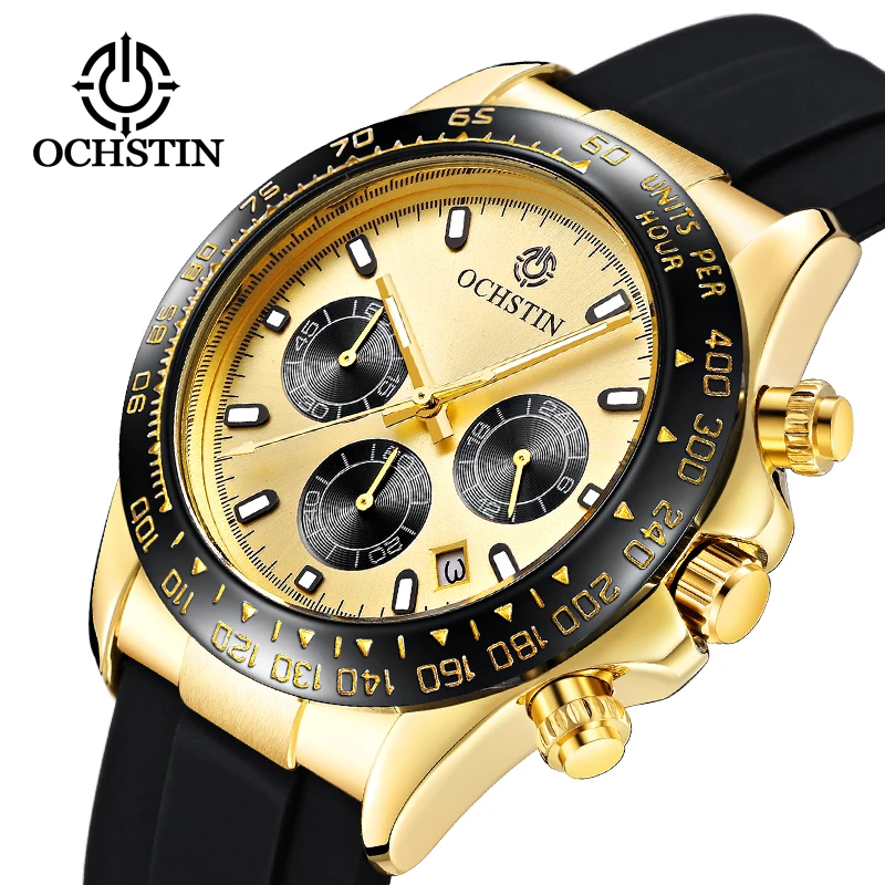 

Digital scale dial Mens Watches Top Brand Luxury Waterproof Silicone Strap Sports Black Gold Quartz Wrist Watches Relogio NEW