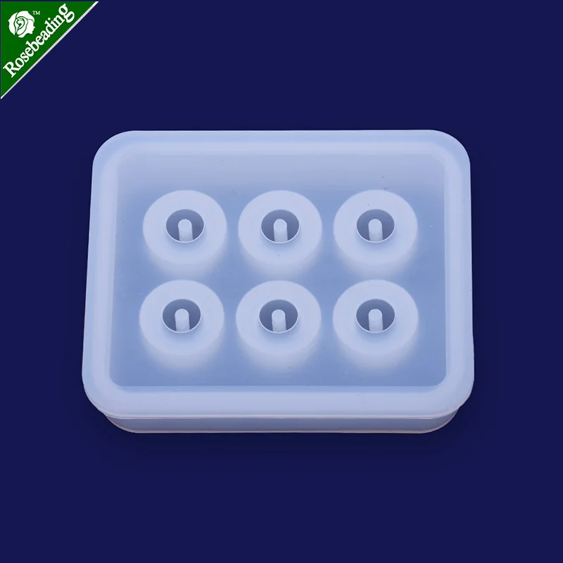 1 шт. силиконовая кристаллическая смола с отверстием форма для рукоделия