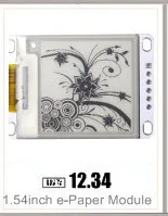 1.54 дюймовый e-Бумага Модуль 200*200 E-Ink Экран дисплея SPI широкий угол обзора поддерживает частичное обновления