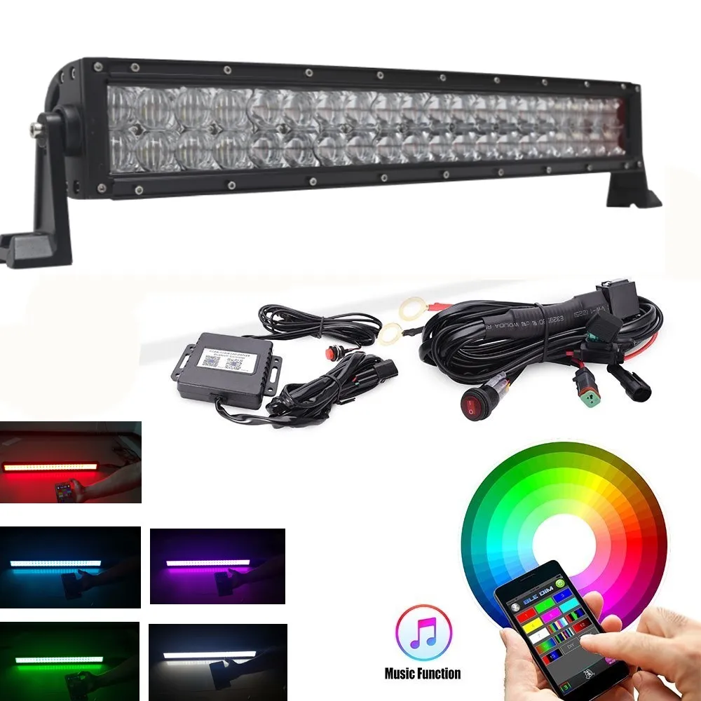 Автомобильные аксессуары 5D RGB изогнутый СВЕТОДИОДНЫЙ светильник 22 дюйма 120 Вт