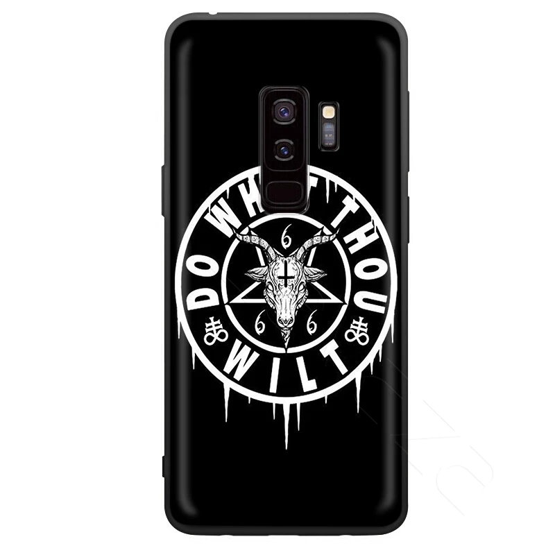 4 Lavaza пентаграмма 666 демоническим, чехол для samsung Galaxy S10 S9 S8 S7 S6 Plus Note 9 8 M30 M20 M10 край - Цвет: 4
