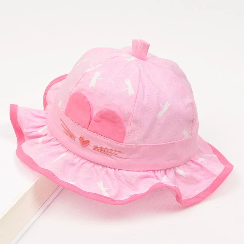 Style 3 deep pink Детская шапочка для девочки; дети, леггинсы с цветочным узором для малышей Пляжный набор игрушек для детей Шапки для новорожденных и малышей на открытом воздухе Лето Брим Солнцезащитный козырек детская шляпа - Цвет: Style 3 deep pink