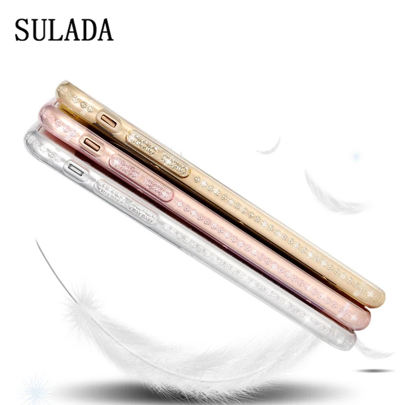чехол на айфон 6s 6 plus со стразами SULADA Роскошные силиконовый бриллиант блеск чехлы