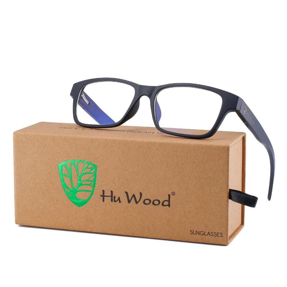 HU WOOD натуральное бамбуковое обычное стекло для мужчин Зебра деревянные