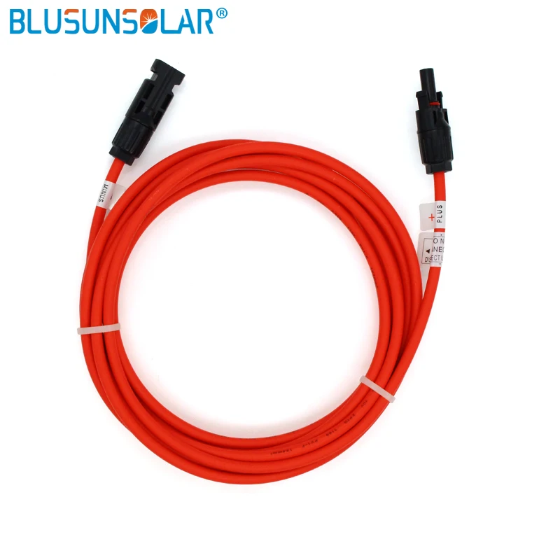 2 шт. Лидер продаж MC 4 солнечный PV разъем с 6мм2 (10AWG) удлинитель для панели солнечных