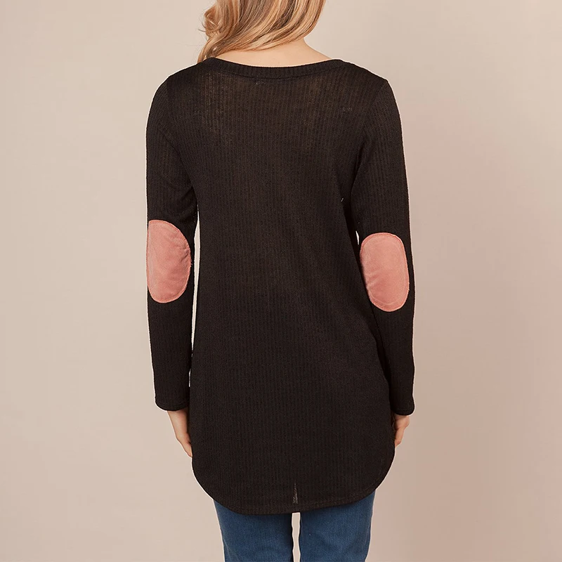 Платье для беременных Весенняя женская футболка топ с длинными рукавами