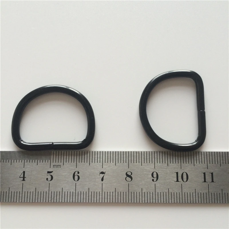 (30 шт./лот) 3,8 мм черные металлические пряжки 2,8 см D аксессуары для одежды d сумки пряжки для багажа металлические материалы