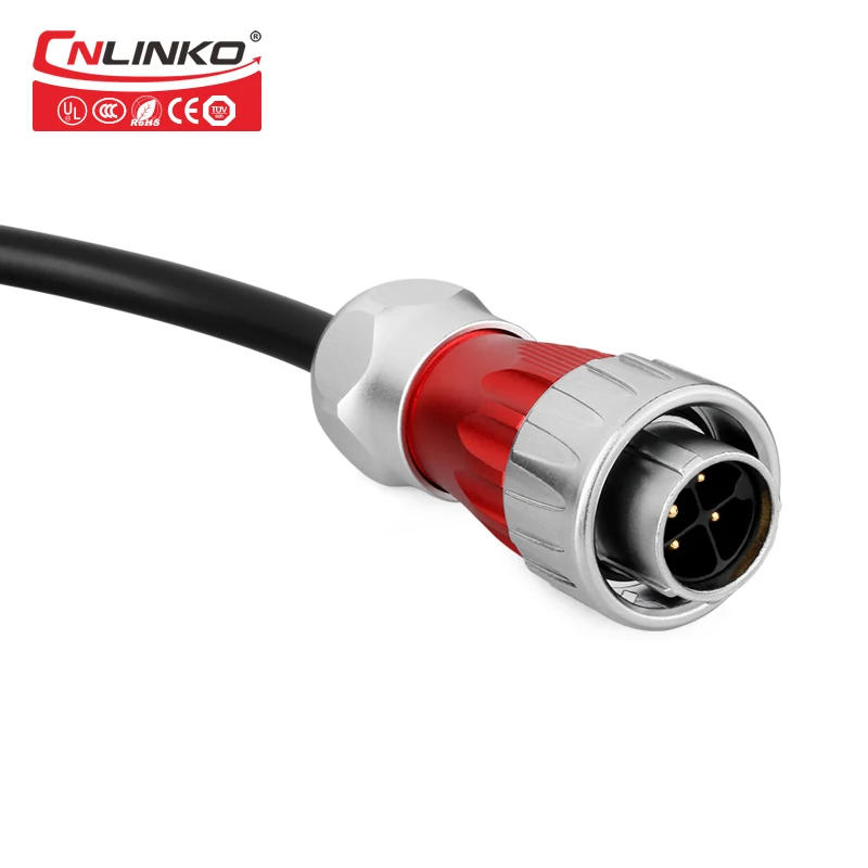 Cnlinko DH20 серии Водонепроницаемый IP65 кабель hdmi крепление Мощность 4Pin Позолоченный