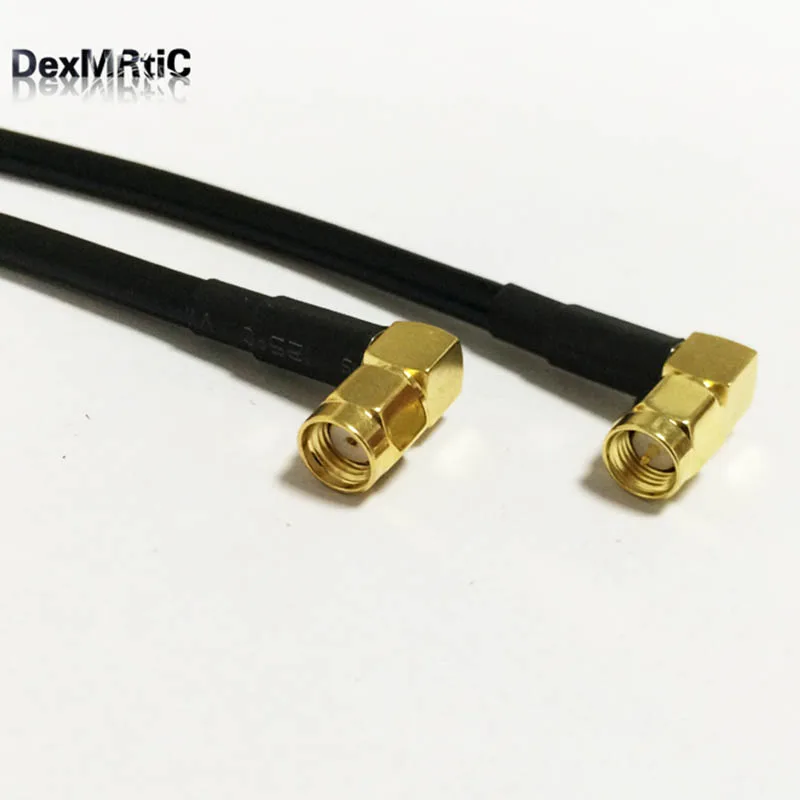 Кабель маршрутизатора Wi-Fi с прямым углом разъема SMA к концу RP разъем 90-градусный