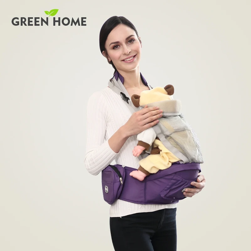 От 0 до 36 месяцев зеленый дом многофункциональный ремень обратно нести ребенка