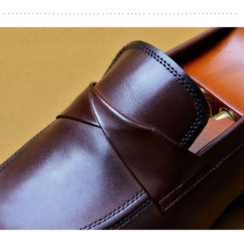 Summer Formal Shoes Men brand Italian shoes fashion mens dress shoes genuine leather black wedding male shoes buty meskie