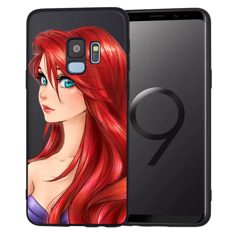 Однотонный чехол с принцессой «сделай сам» для samsung Galaxy S6 S7 край S8 S9 S10 Plus Note 8 9 A20 A30 A40 A50 A70 чехол для телефона чехол Coque Etui