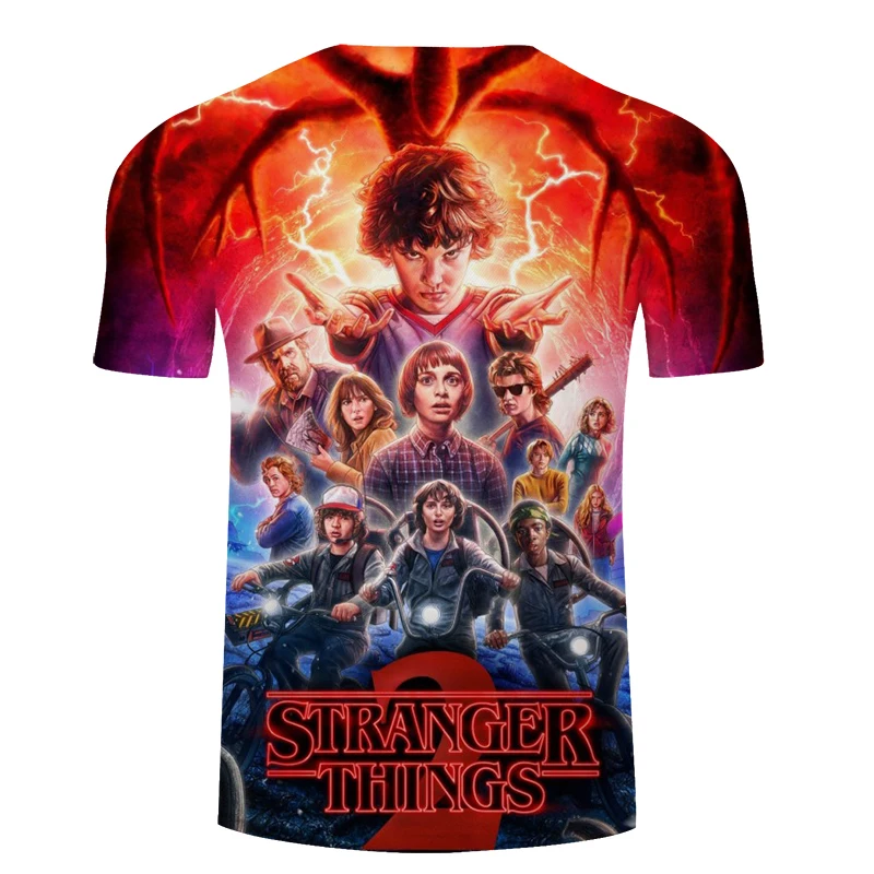 2018 модная забавная Мужская футболка с принтом очень странные дела дизайнерская