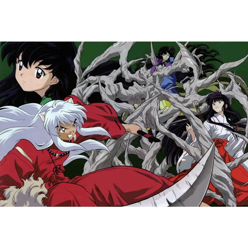 Красивый постер Inuyasha на заказ домашний декор тканевые постеры лучший подарок