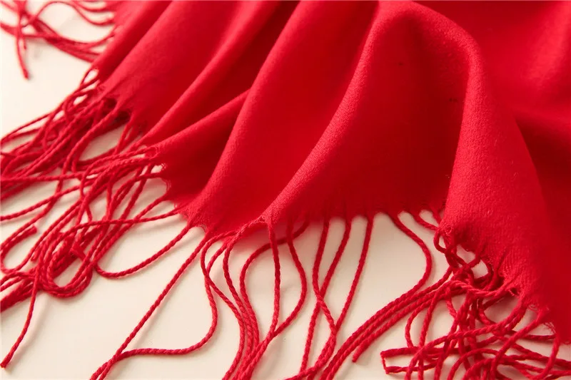 2017 Новинка зимы Дизайн одноцветное Ленточки кашемировый шарф шаль Для женщин Pashm