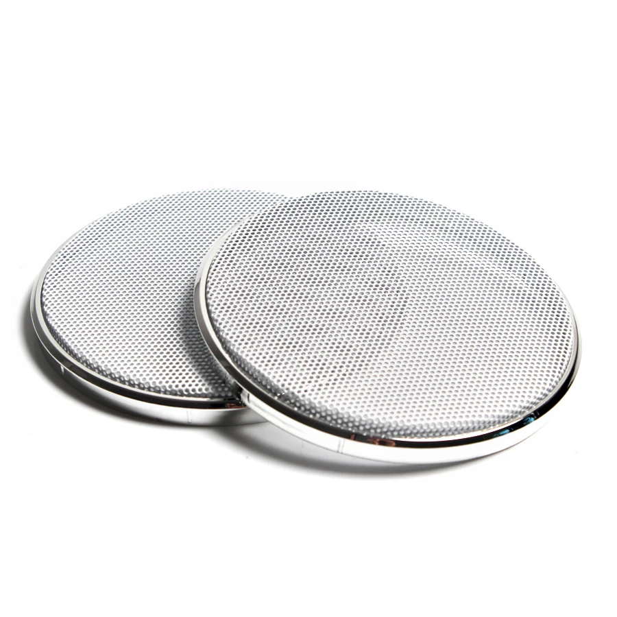 2PCS 1 inch 2 inch 3 inch Car Speaker Grill Mesh Enclosure Net Plastic Frame Protective Grille Circle Speaker Accessories