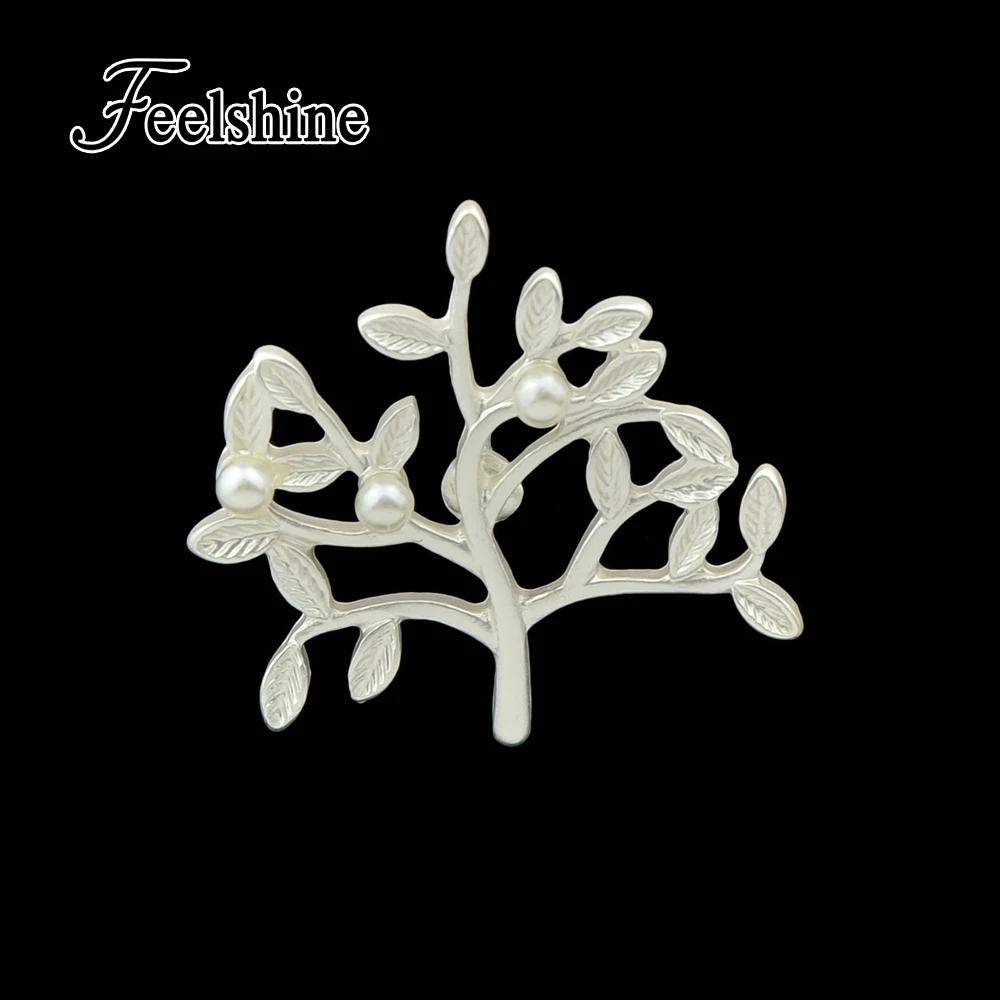 Feelshine минималистский украшения bijoux Золото-Цвет серебро Цвет с имитацией жемчуга