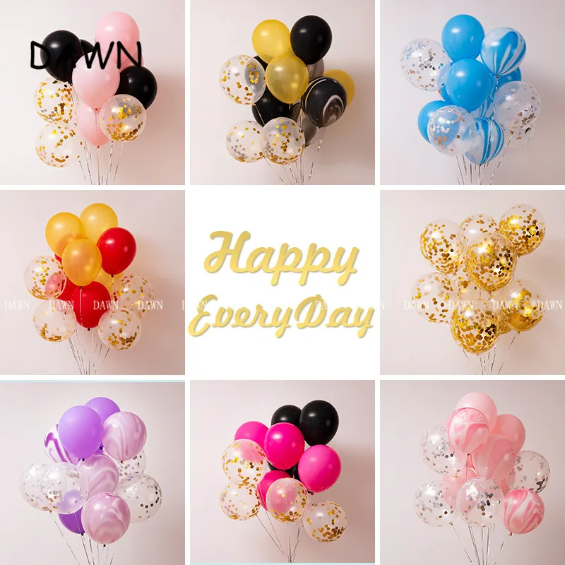 Круглые золотистые блестящие шарики С Днем Рождения Ребенка 15 шт./лот воздушный