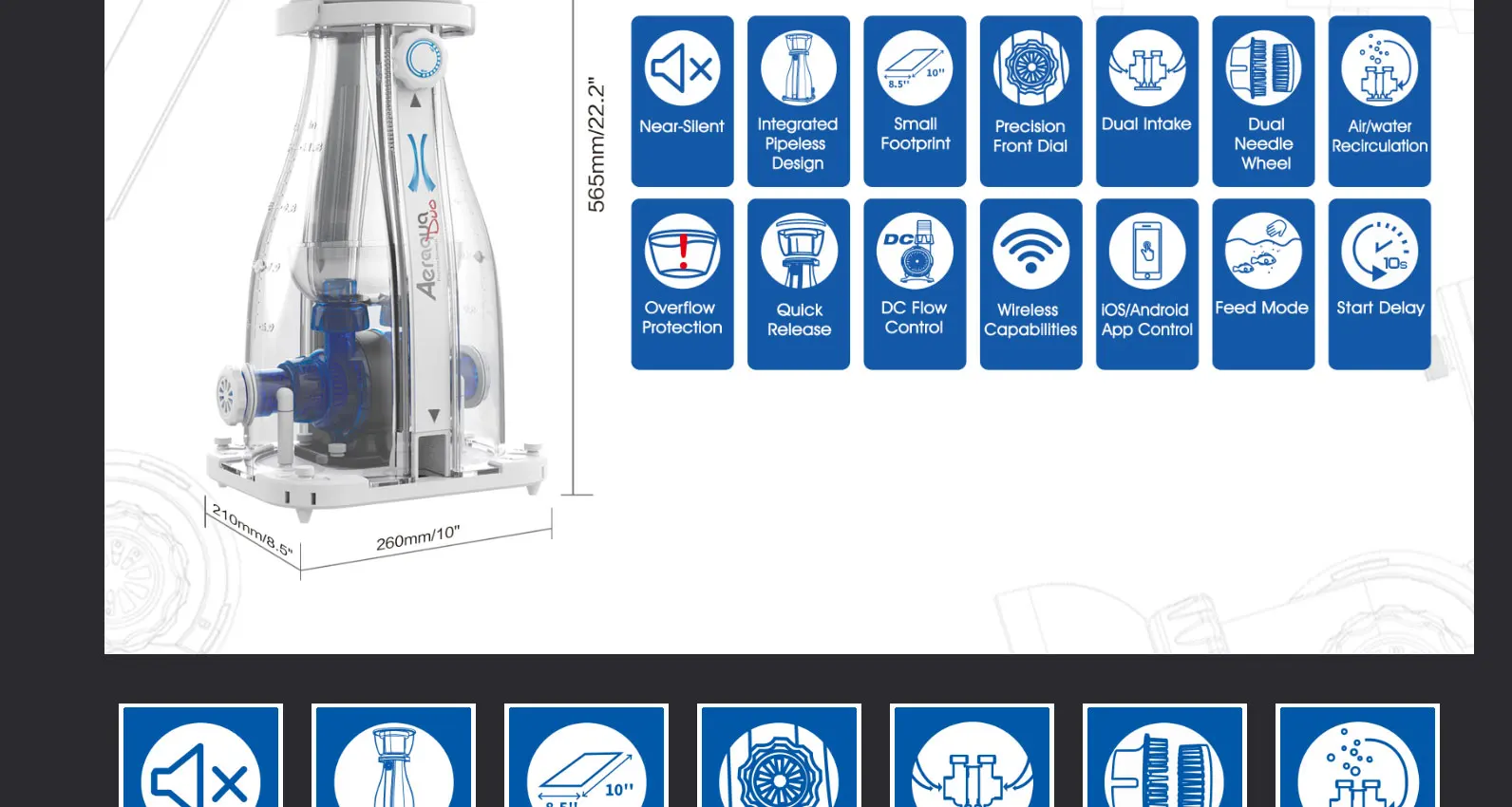 Maxspect AD-600 протеиновый скиммер для морских рифов коралловых морских аквариумов
