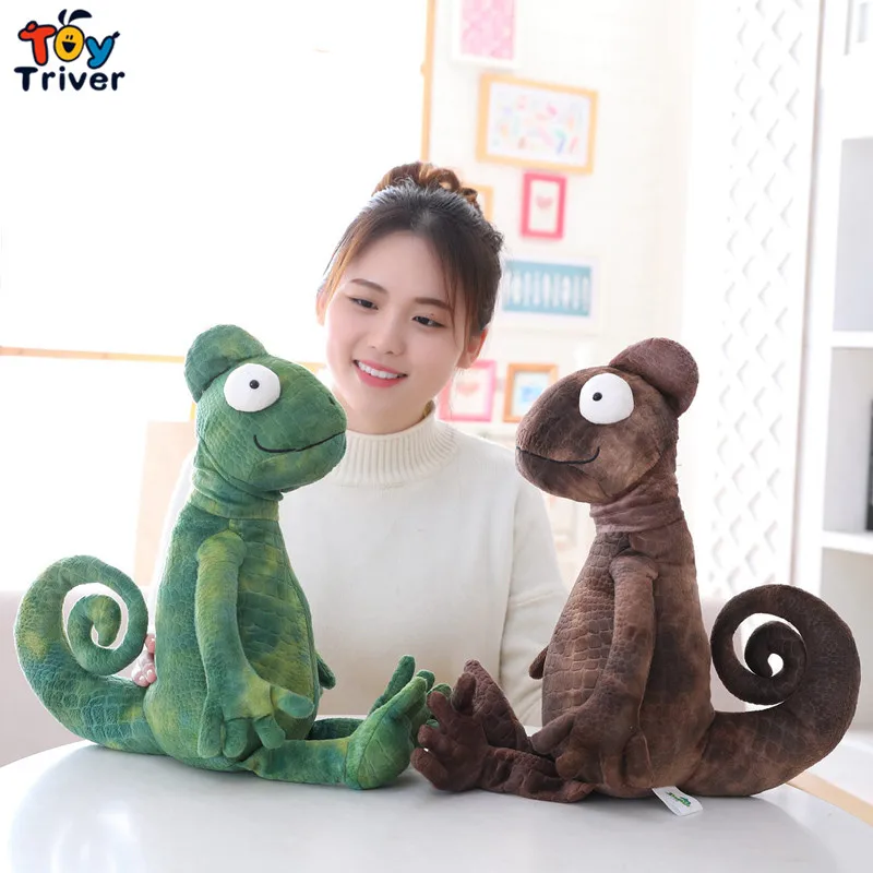 Оригинальная плюшевая игрушка хамелеона Ящерица Геккон кукла тройника мягкие