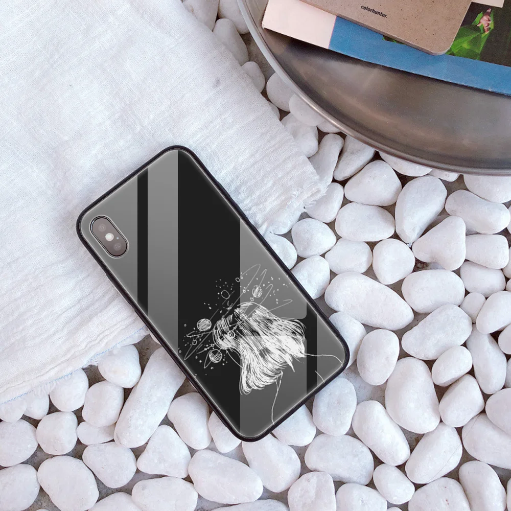 Заказной стеклянный чехол для телефона для iphone 11ProMax X 10 7 Plus 6s 6 capa DIY чехол из закаленного стекла для телефона для iphone XS 8 MAX XR 5 Simple - Цвет: 30161