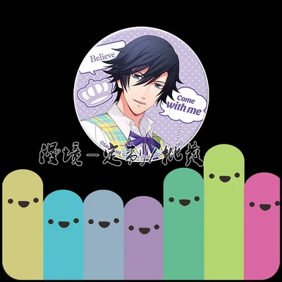 2 1 шт. 58 мм игра Uta No Prince-Sama брошь на рюкзак Kurusu Syo Tokiya/hayato значки на булавке подарок - Окраска металла: 2