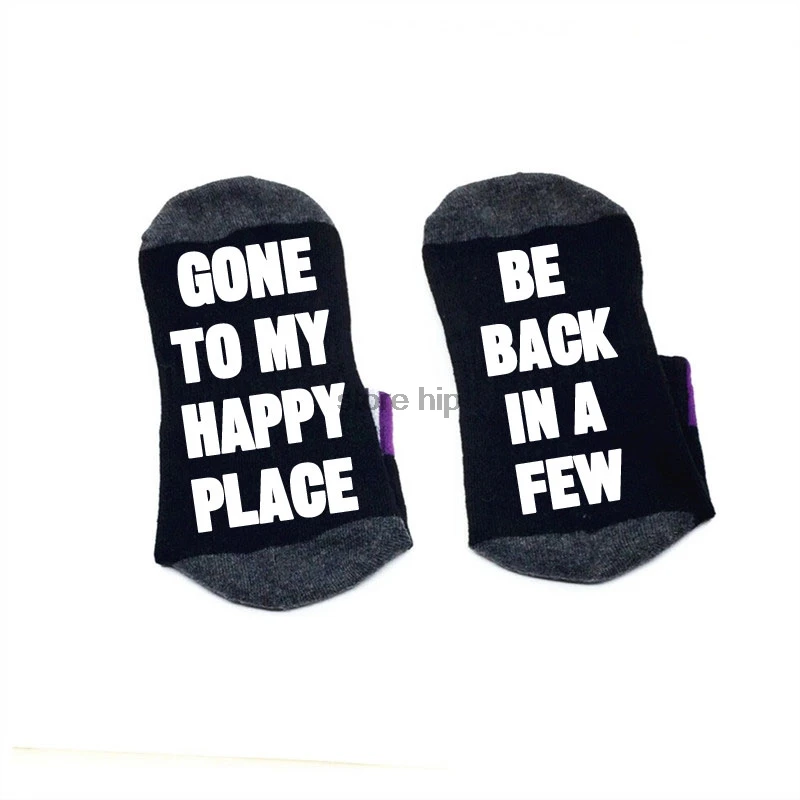 Gone To My Happy место Be Back In A несколько удобные хлопковые носки унисекс мужчины женщины