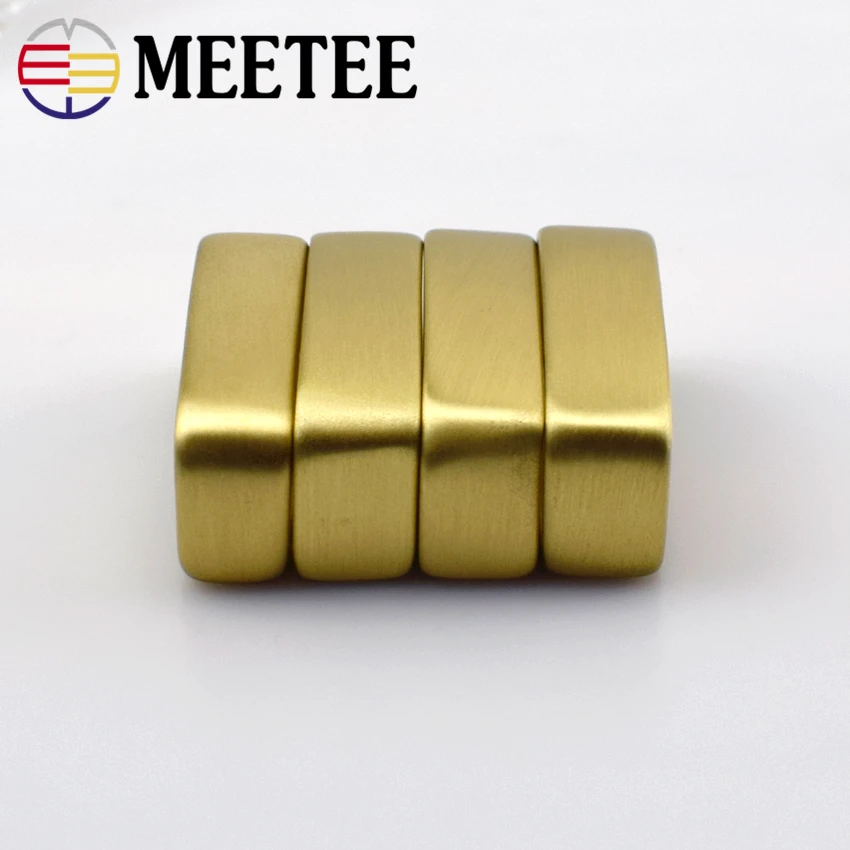 2 шт. Meetee 30 мм 35 40 пряжка для ремня из чистой меди латунная аксессуары сделай сам