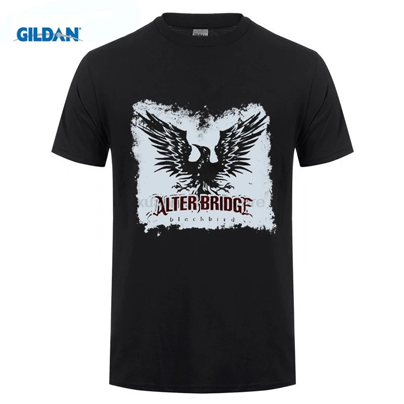 Футболка Alter Bridge Blackbird мужская с круглым вырезом альтернативная музыка рок группы