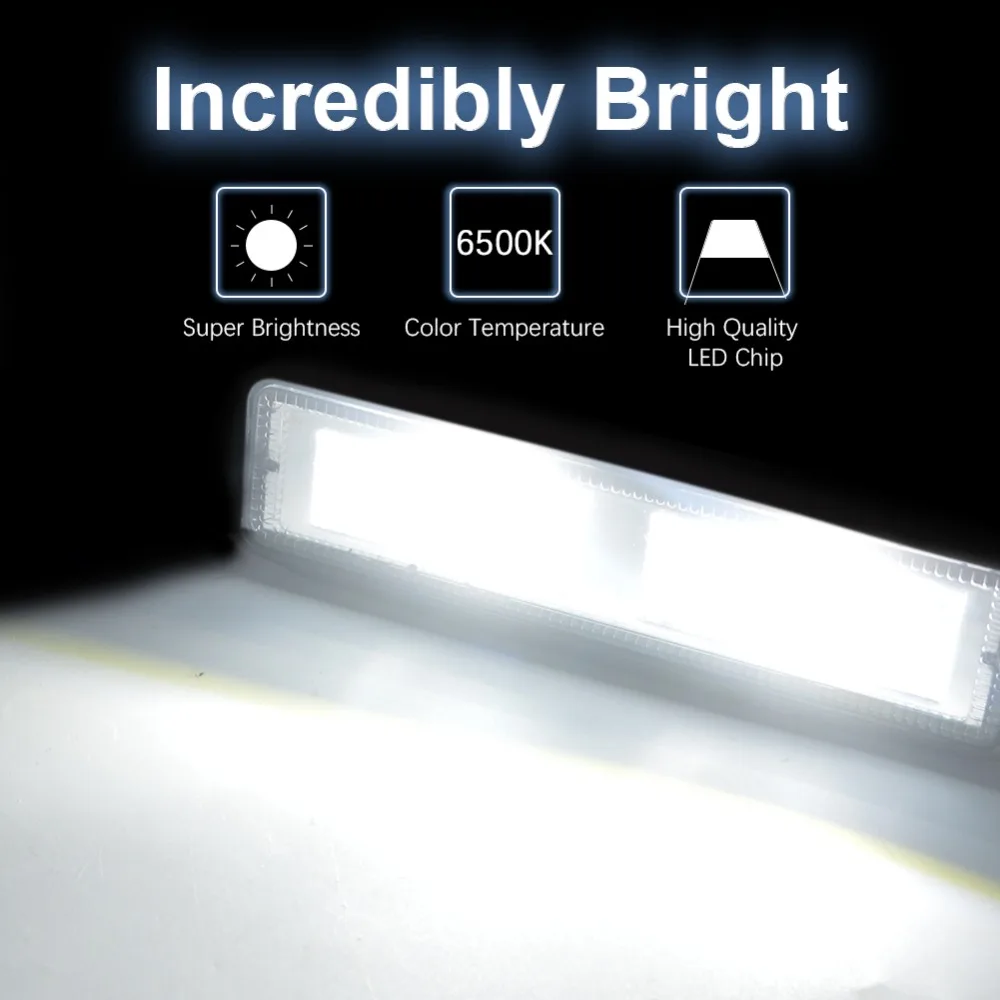 

Safego 6.18 Inch 18W Spot LED Work Light Bar 12V 24V LED Beams For Car 4x4 Offroad SUV ATV Truck Trailer Lamp Motorcycle 6500K