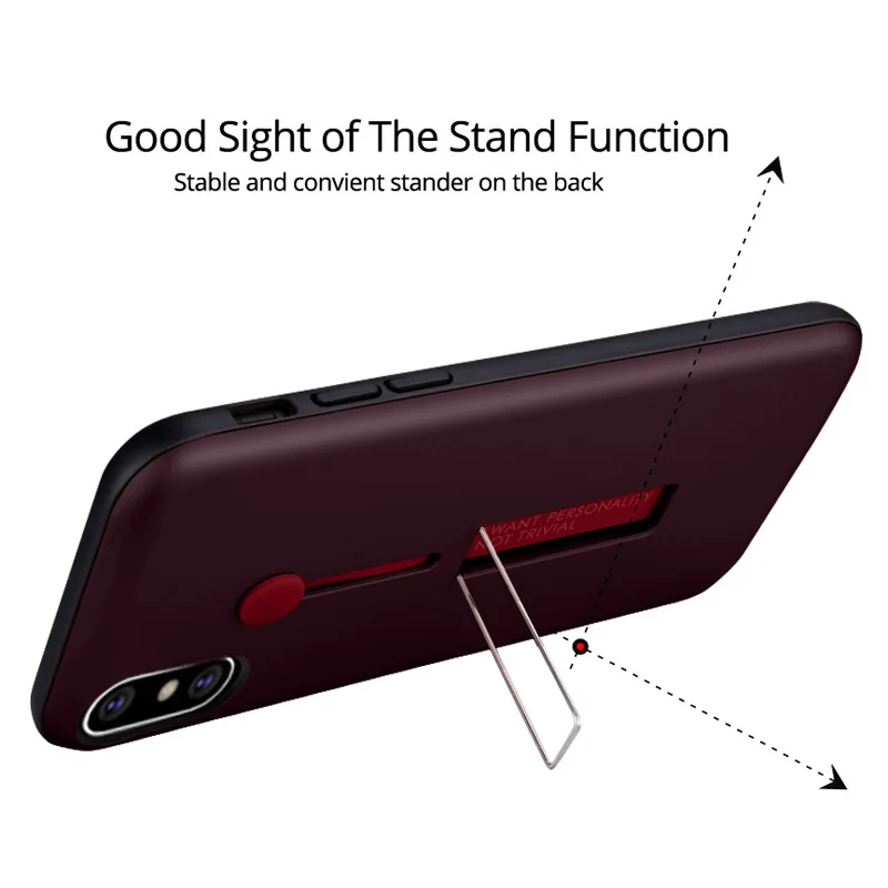 NKOBEE Phone Case For iPhone X Cover With Finger Ring Holder Hard PC Apple 10 Stand |